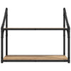 Vegghylle med hylle artisan eik 60 x 21 x 51 cm Konstruert tre