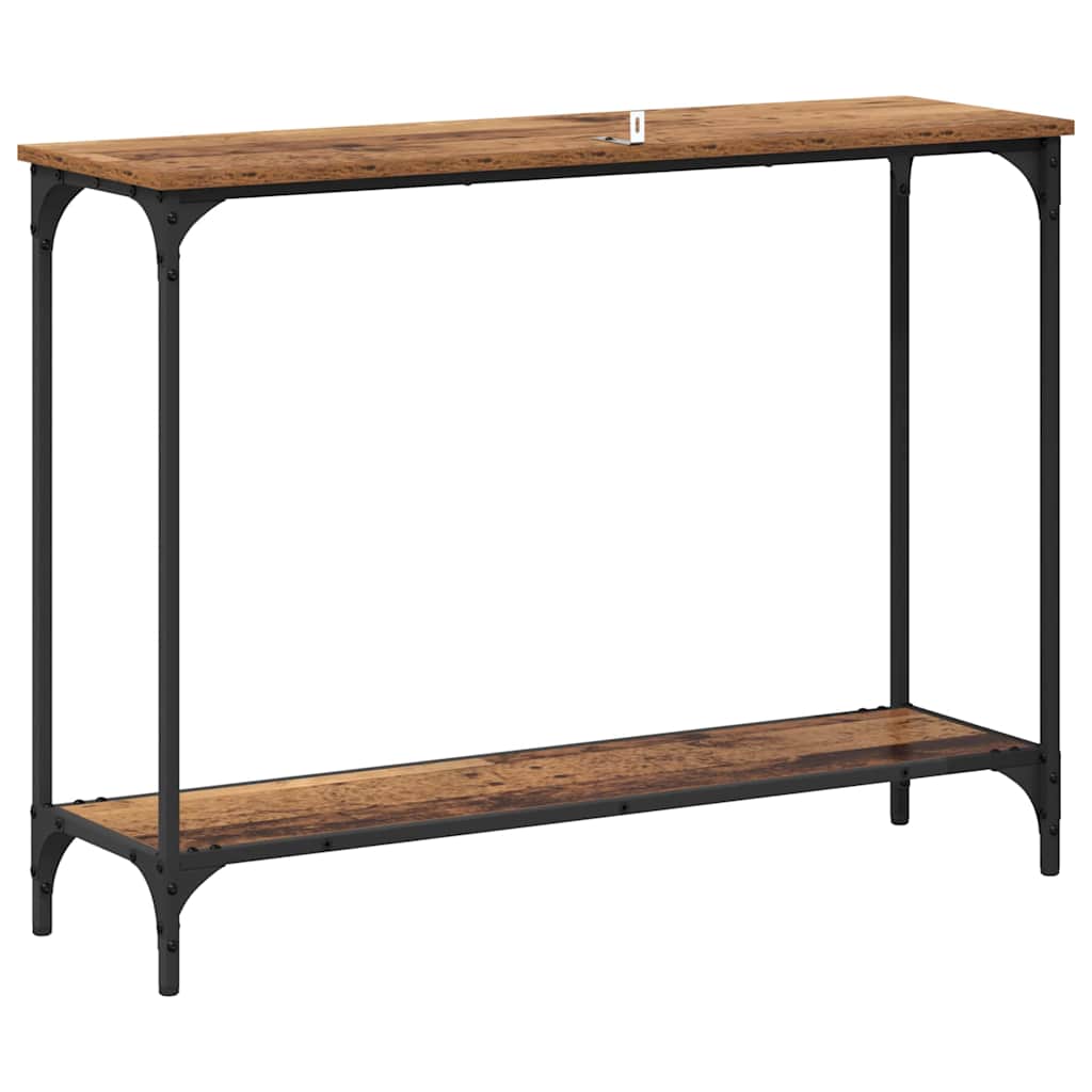 Konsollbord Gammelt tre 101 x 30.5 x 75 cm Konstruert tre