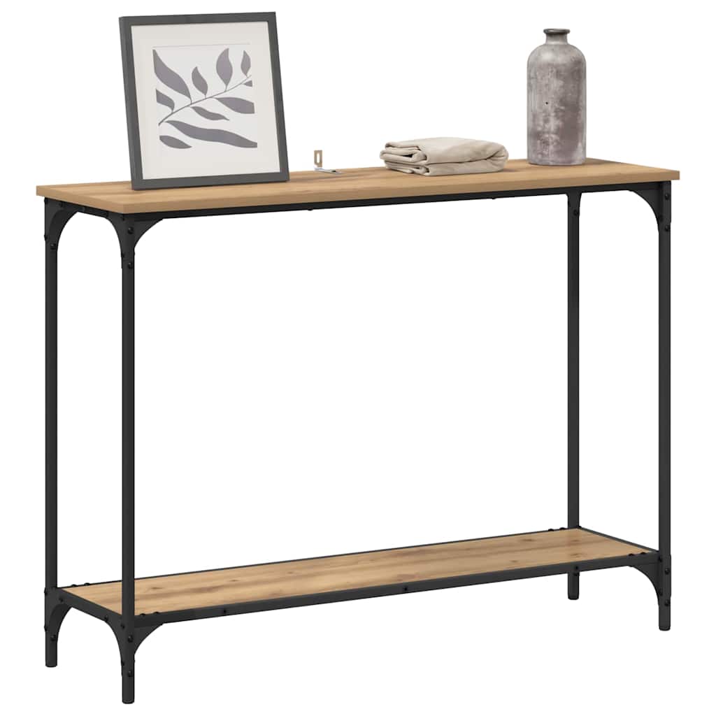 Konsollbord artisan eik 101 x 30.5 x 75 cm Konstruert tre