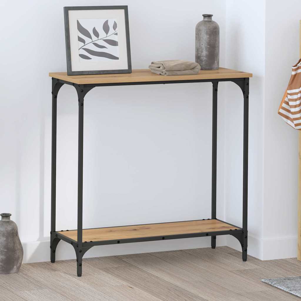 Konsollbord artisan eik 75 x 30.5 x 75 cm Konstruert tre