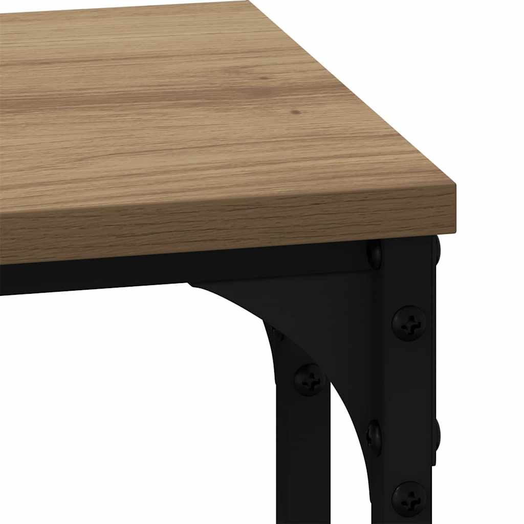 Kaffebord med Nesting 3 pcs artisan eik Konstruert tre