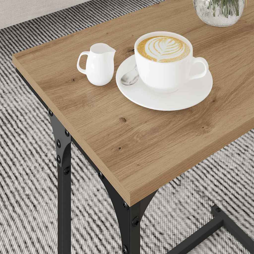 Kaffebord med Nesting 3 pcs artisan eik Konstruert tre