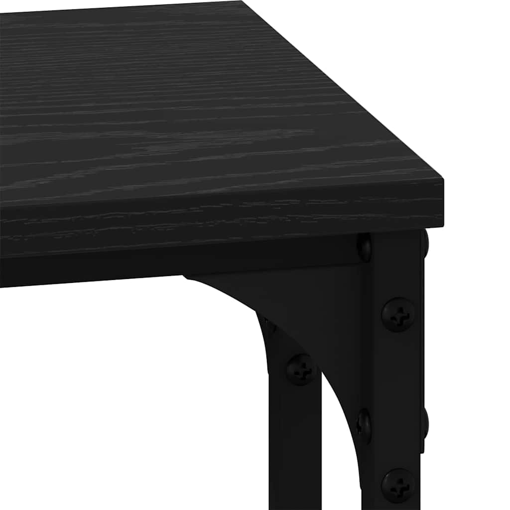 Kaffebord med Nesting 3 pcs Svart eik Konstruert tre