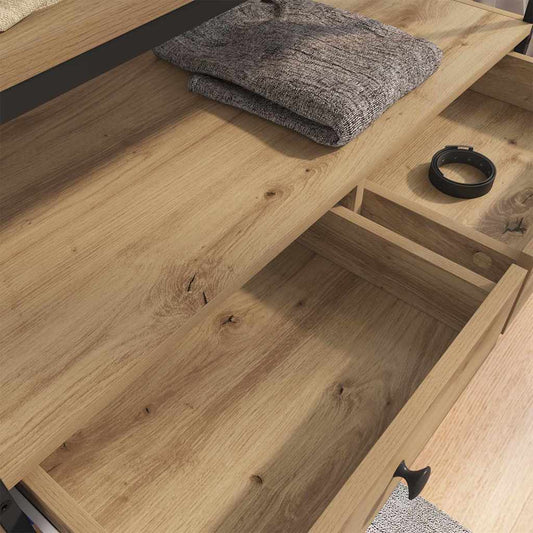 Garderobeskap artisan eik 89 x 39 x 184.5 cm Konstruert tre