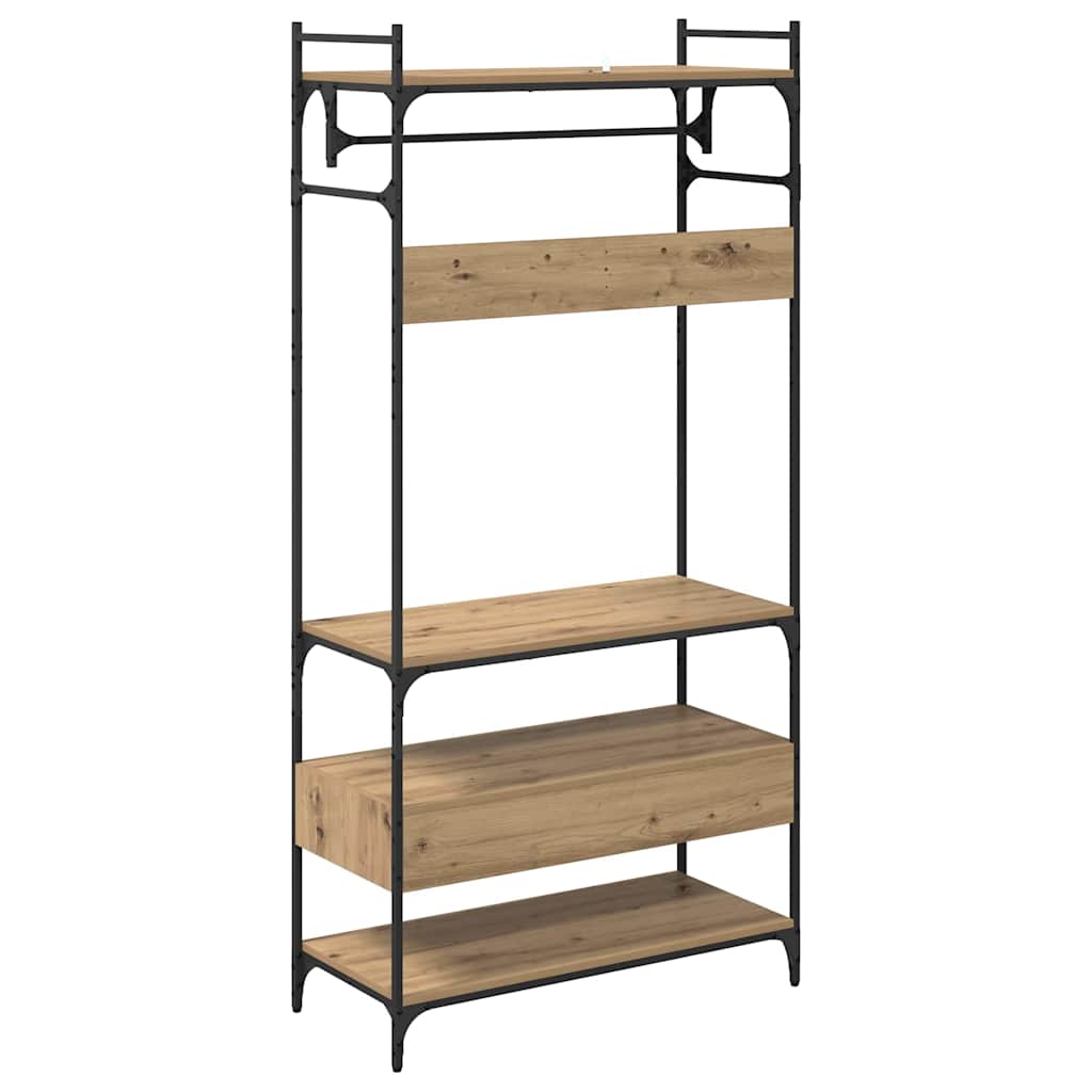 Garderobeskap artisan eik 89 x 39 x 184.5 cm Konstruert tre