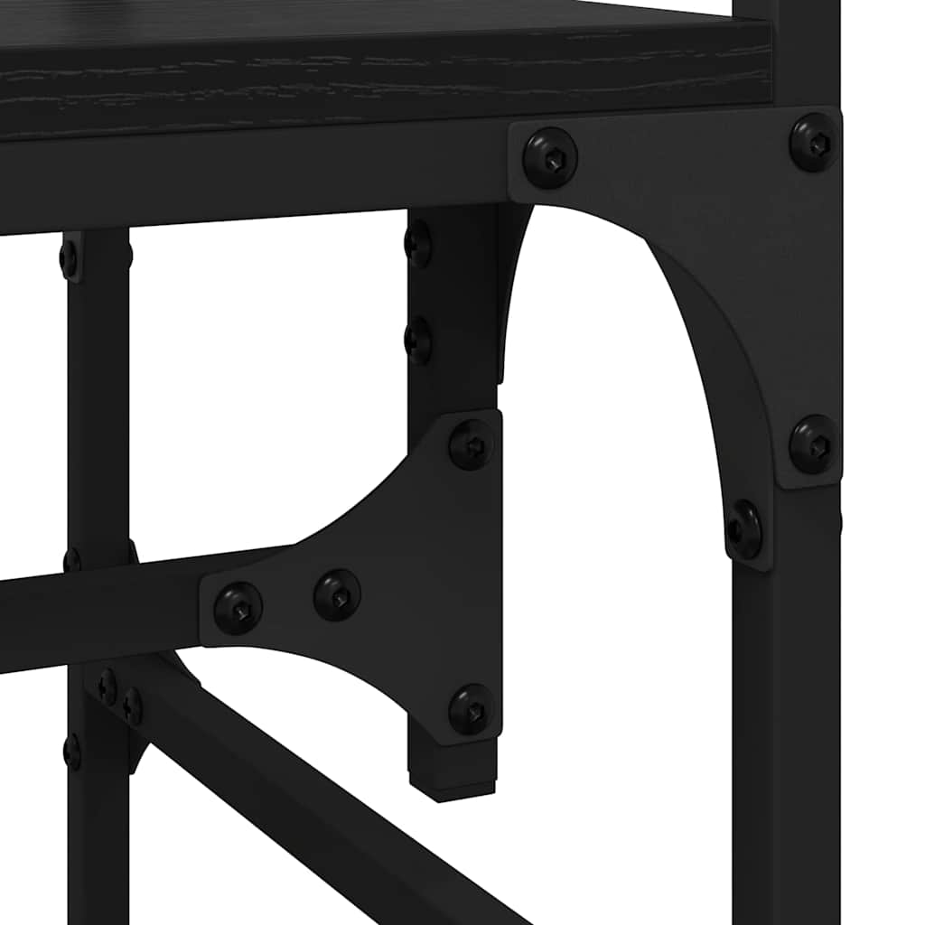 Garderobeskap Svart eik 89 x 39 x 184.5 cm Konstruert tre