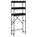 Vaskemaskinhylle Svart 0ak 67 x 25 x 163 cm Konstruert tre