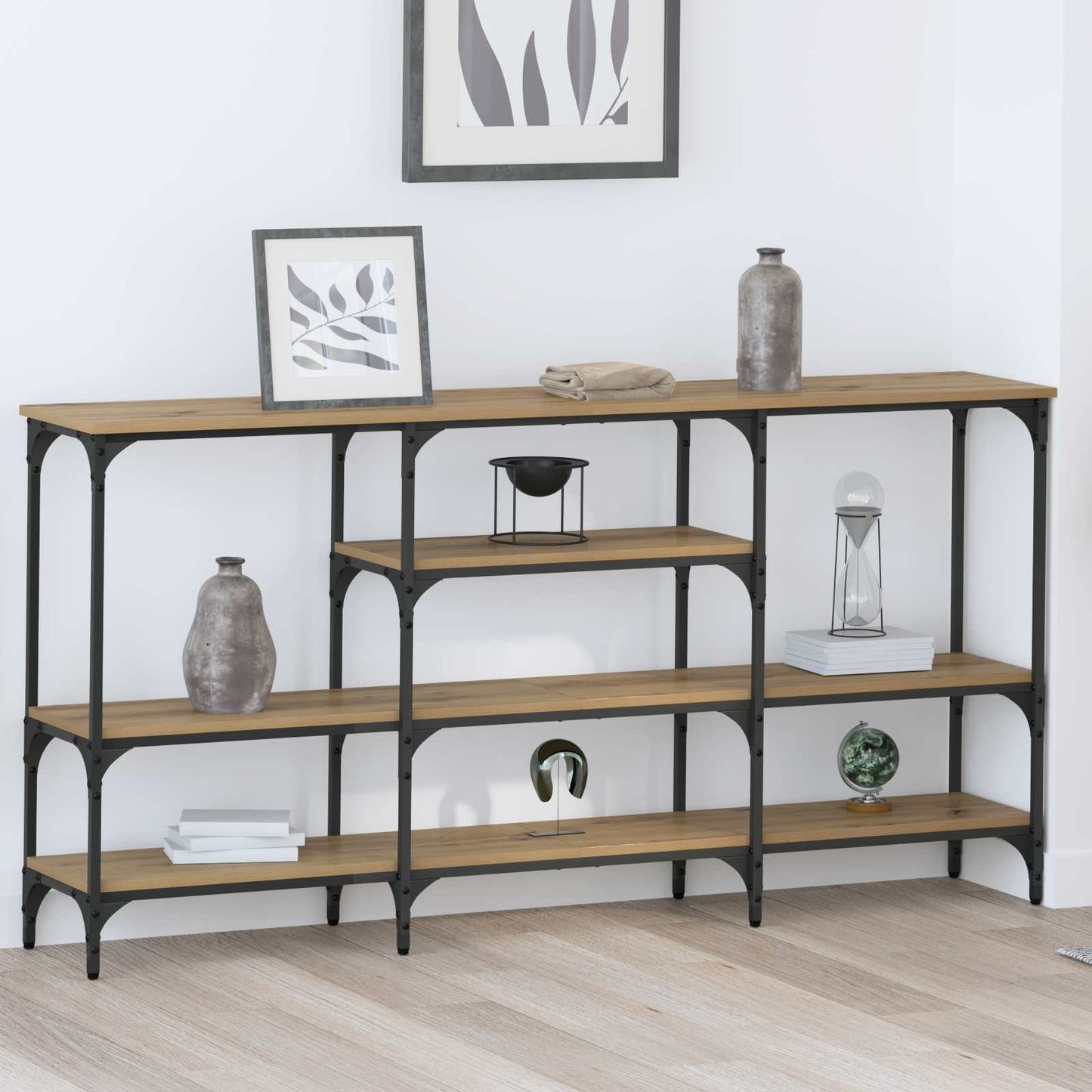 Konsollbord artisan eik 160 x 29 x 80 cm Konstruert tre