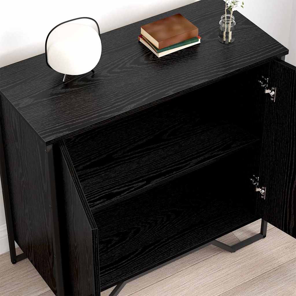 Serviesskap Svart Eik 78 x 35 x 74.5 cm