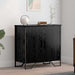 Serviesskap Svart Eik 78 x 35 x 74.5 cm