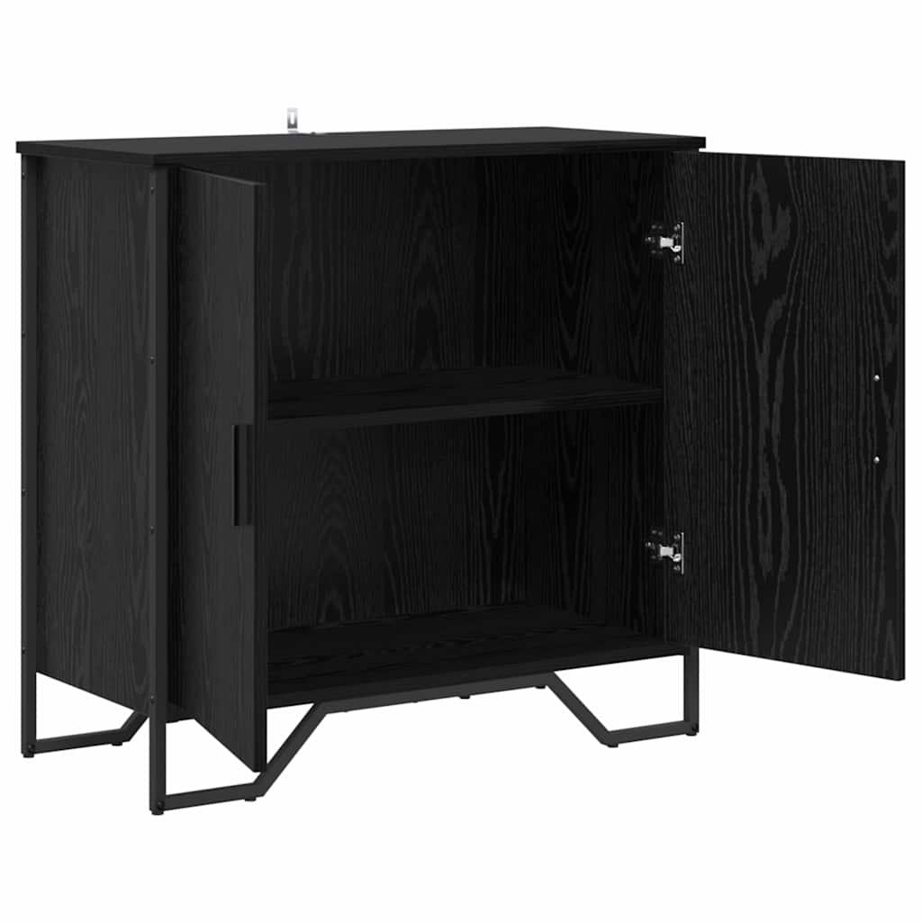 Serviesskap Svart Eik 78 x 35 x 74.5 cm
