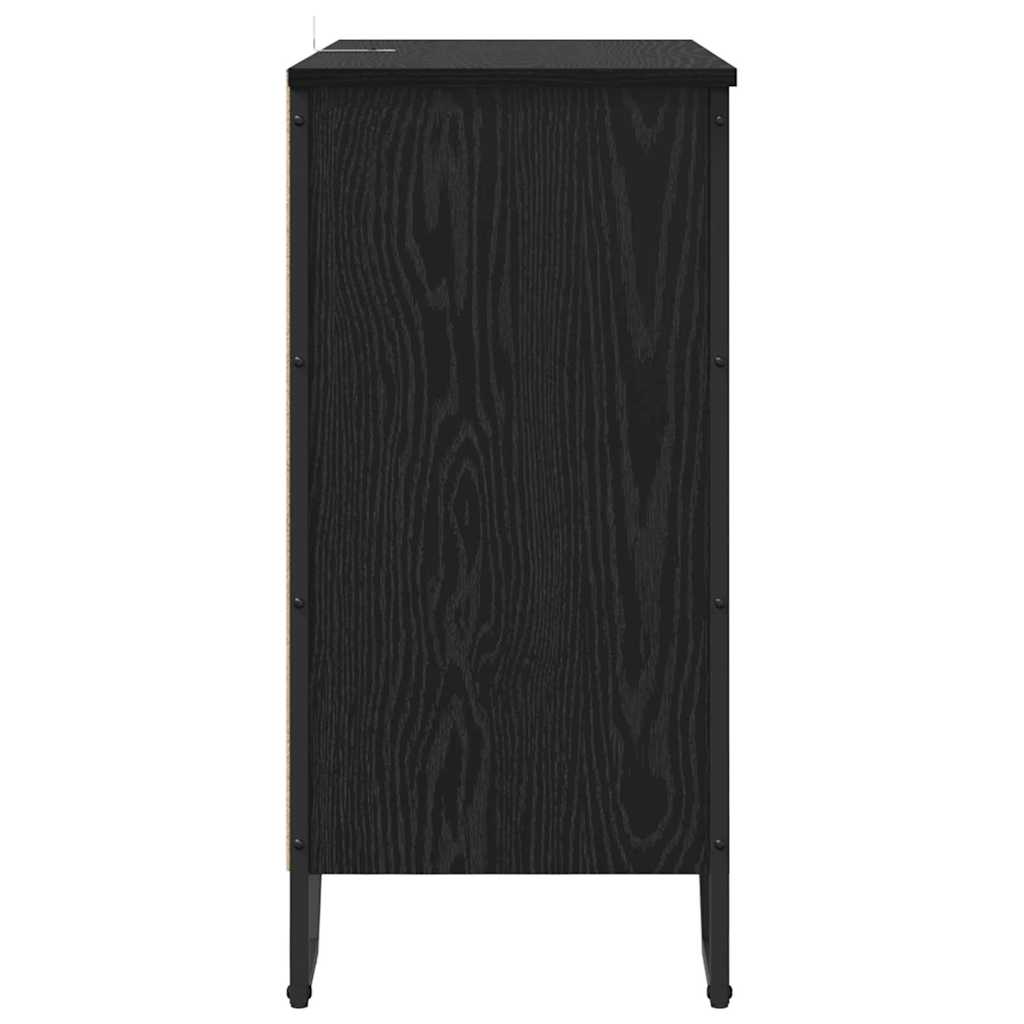 Serviesskap Svart Eik 78 x 35 x 74.5 cm