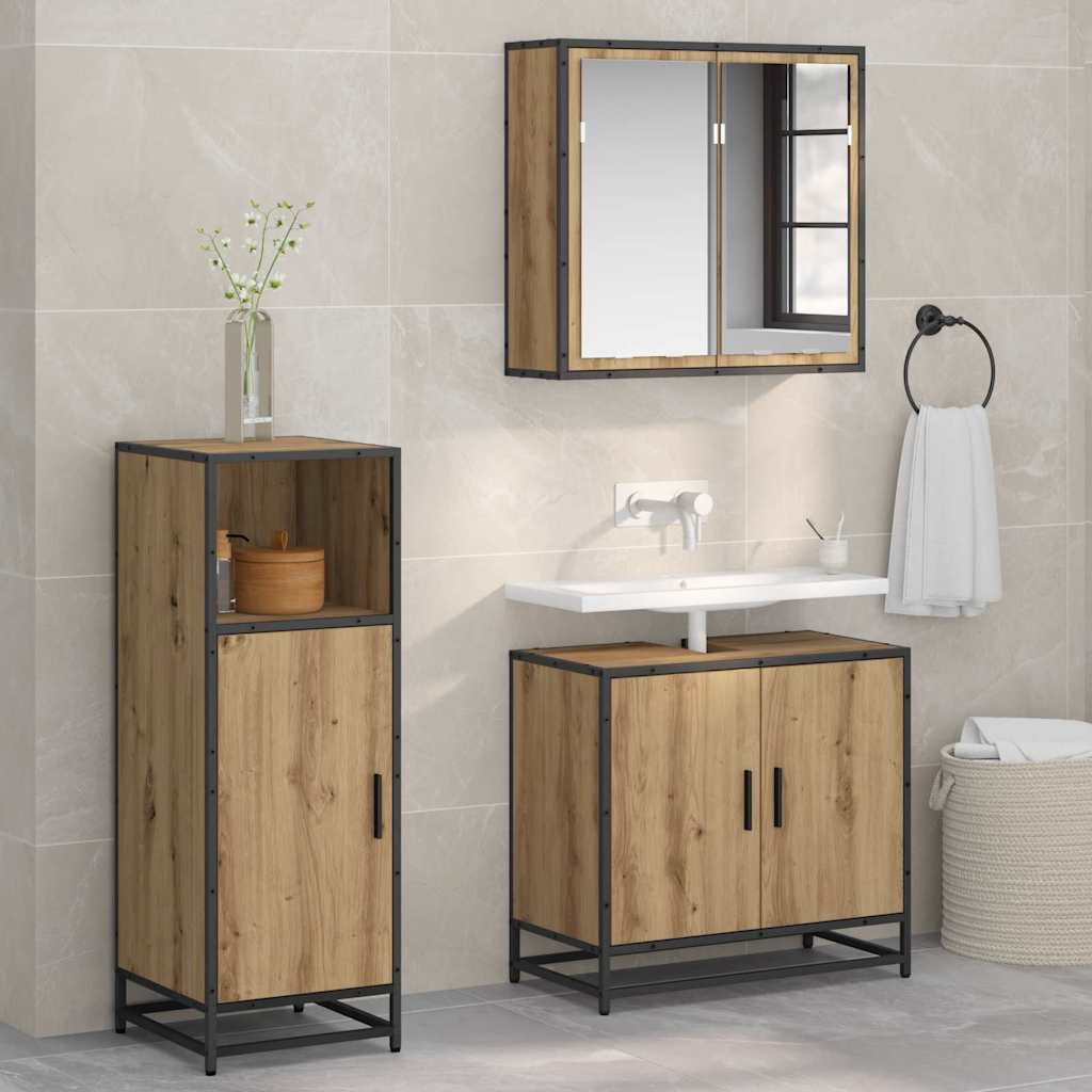 Baderomsskap artisan eik 35 x 37.5 x 100 cm Konstruert tre