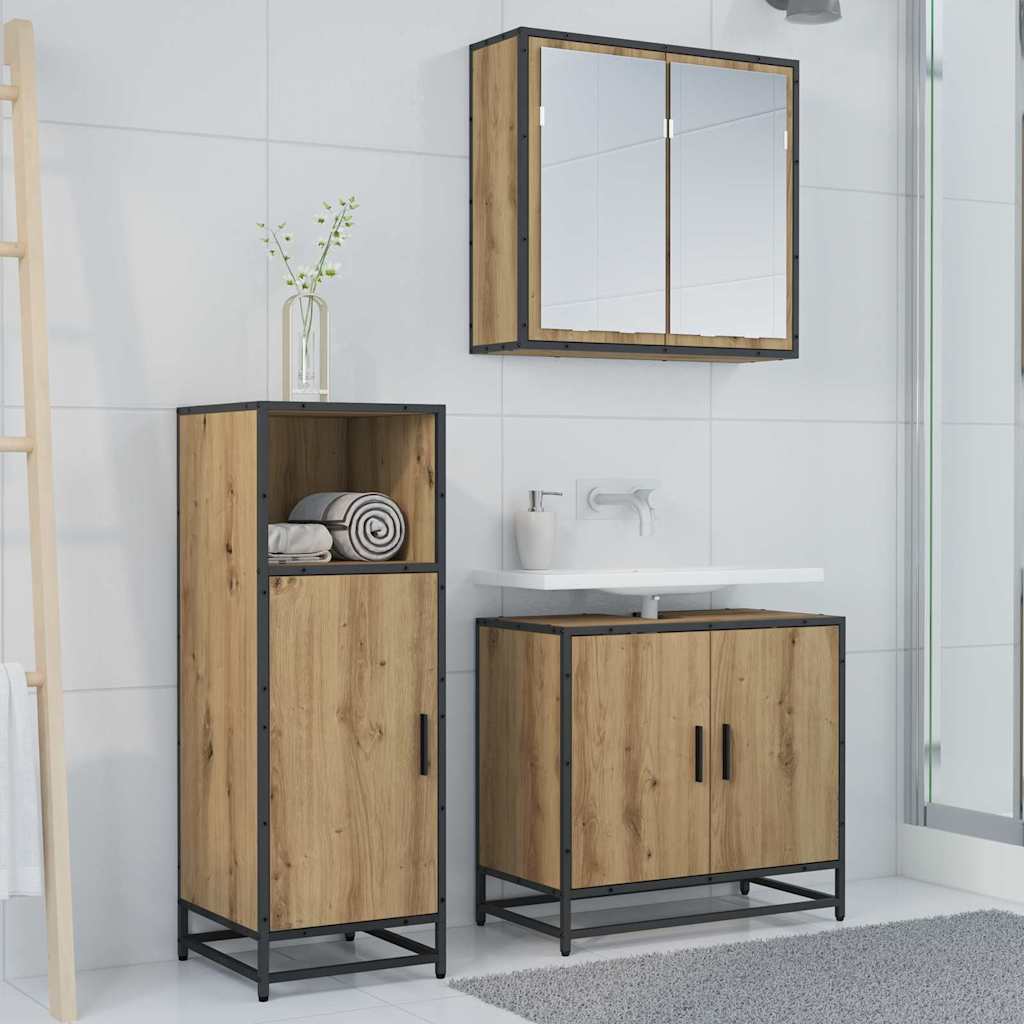 Baderomsskap artisan eik 35 x 37.5 x 100 cm Konstruert tre
