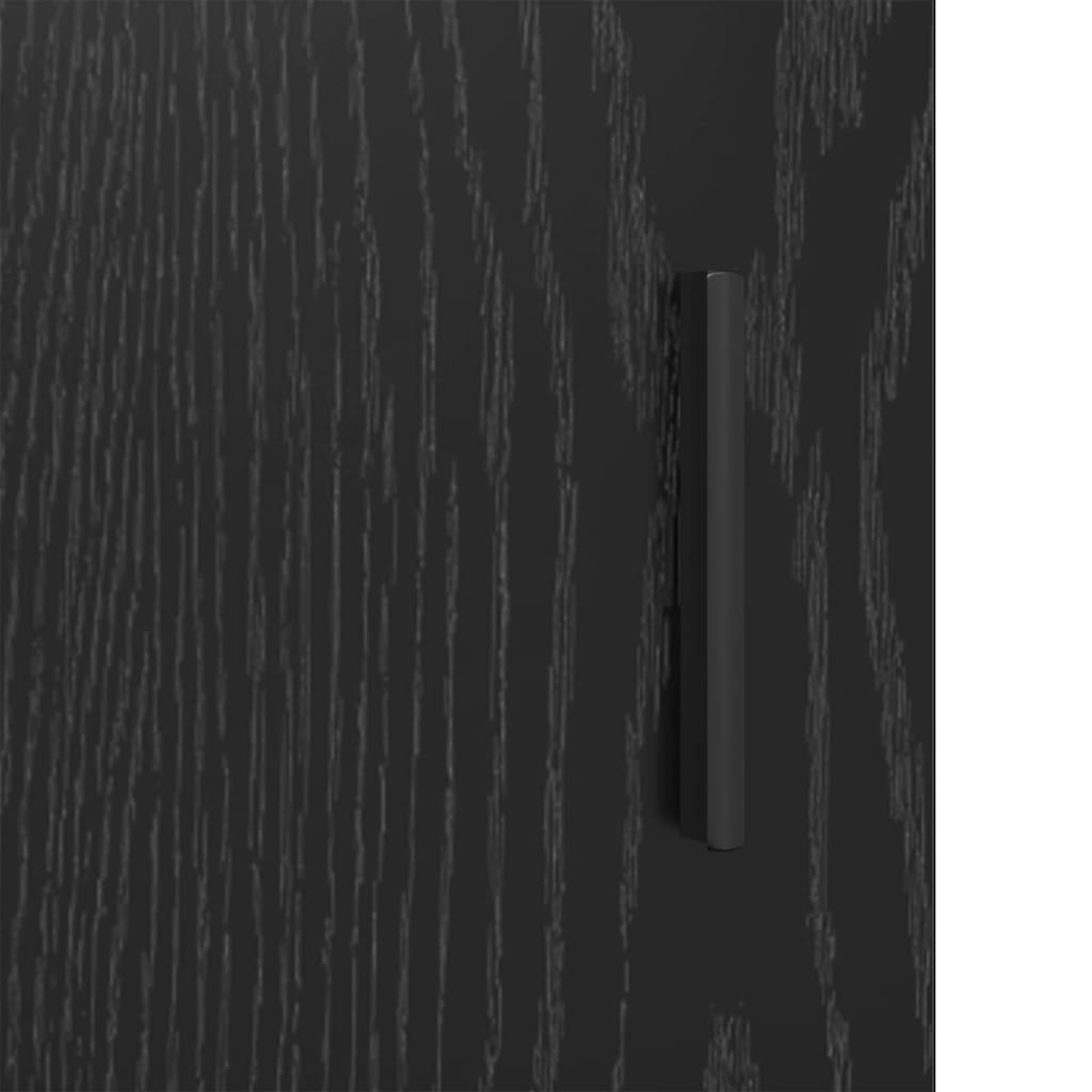 Baderomsskap Svart eik 35 x 37.5 x 100 cm Konstruert tre