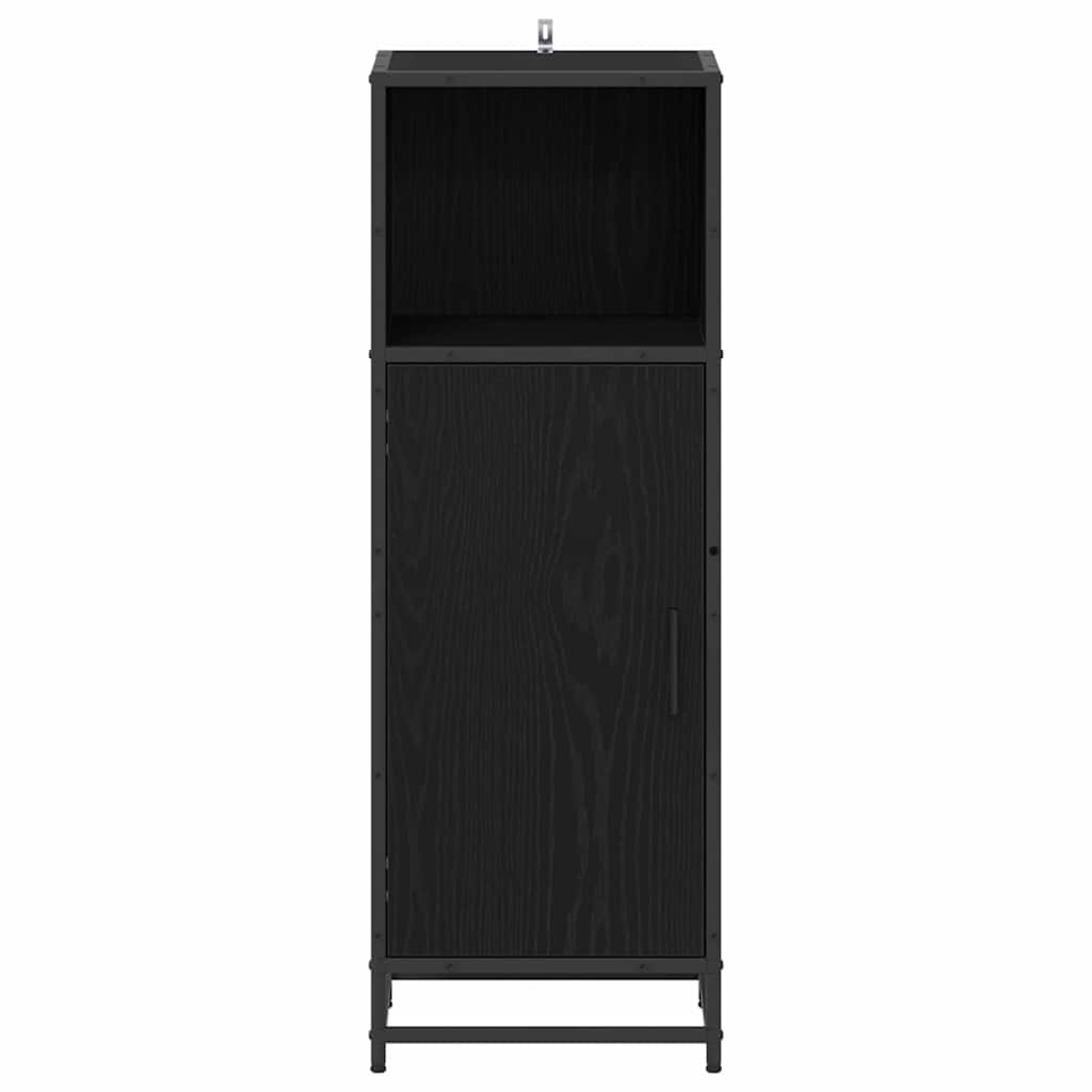 Baderomsskap Svart eik 35 x 37.5 x 100 cm Konstruert tre