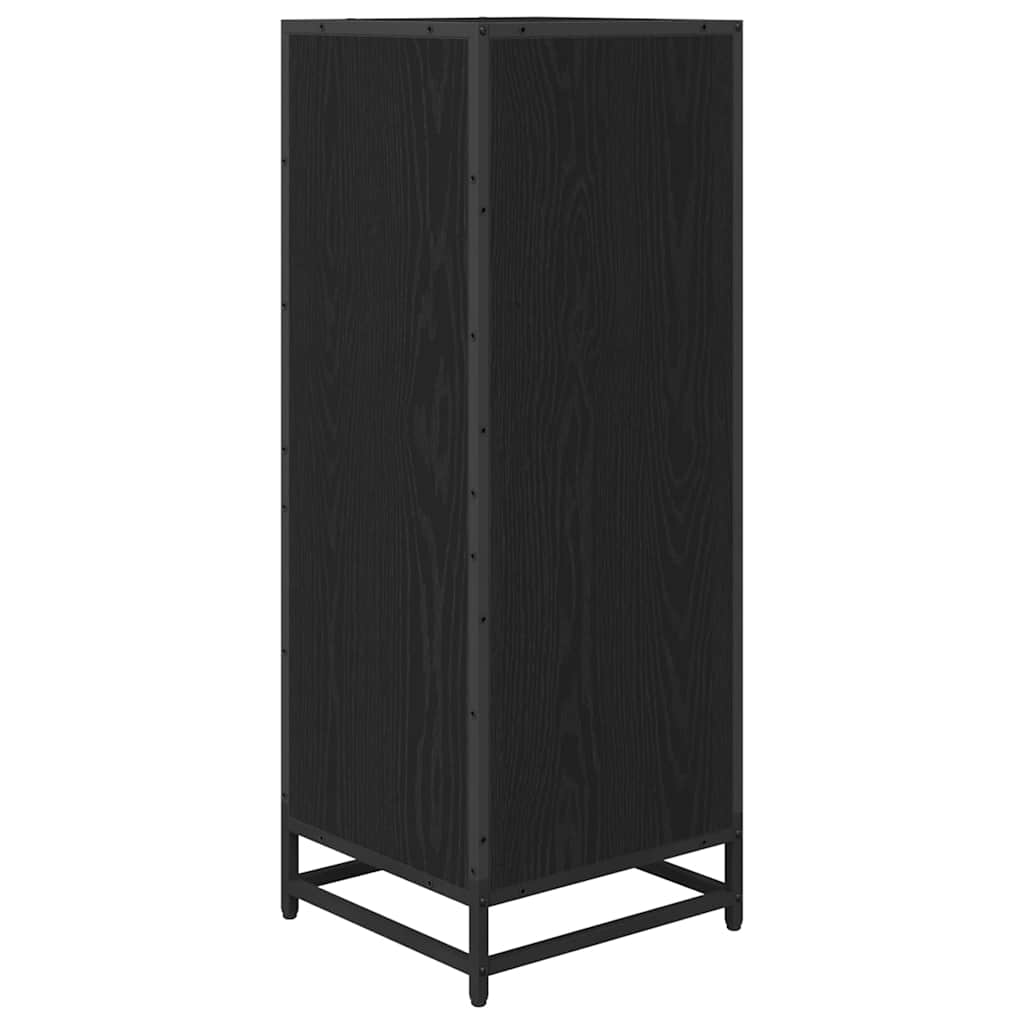 Baderomsinnredningssett med skuff Svart Eik 35 x 37,5 x 100 cm