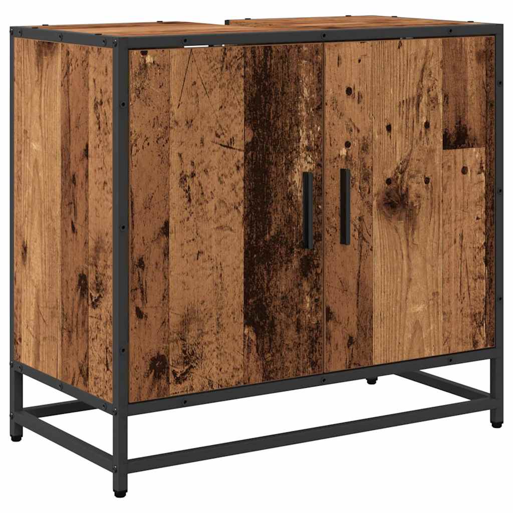 Baderomsvaskeskap Gammelt tre 65 x 33 x 60 cm Konstruert tre