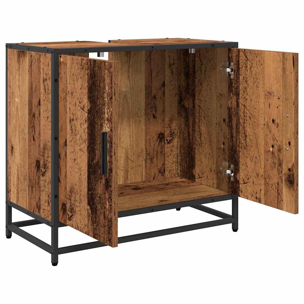 Baderomsvaskeskap Gammelt tre 65 x 33 x 60 cm Konstruert tre