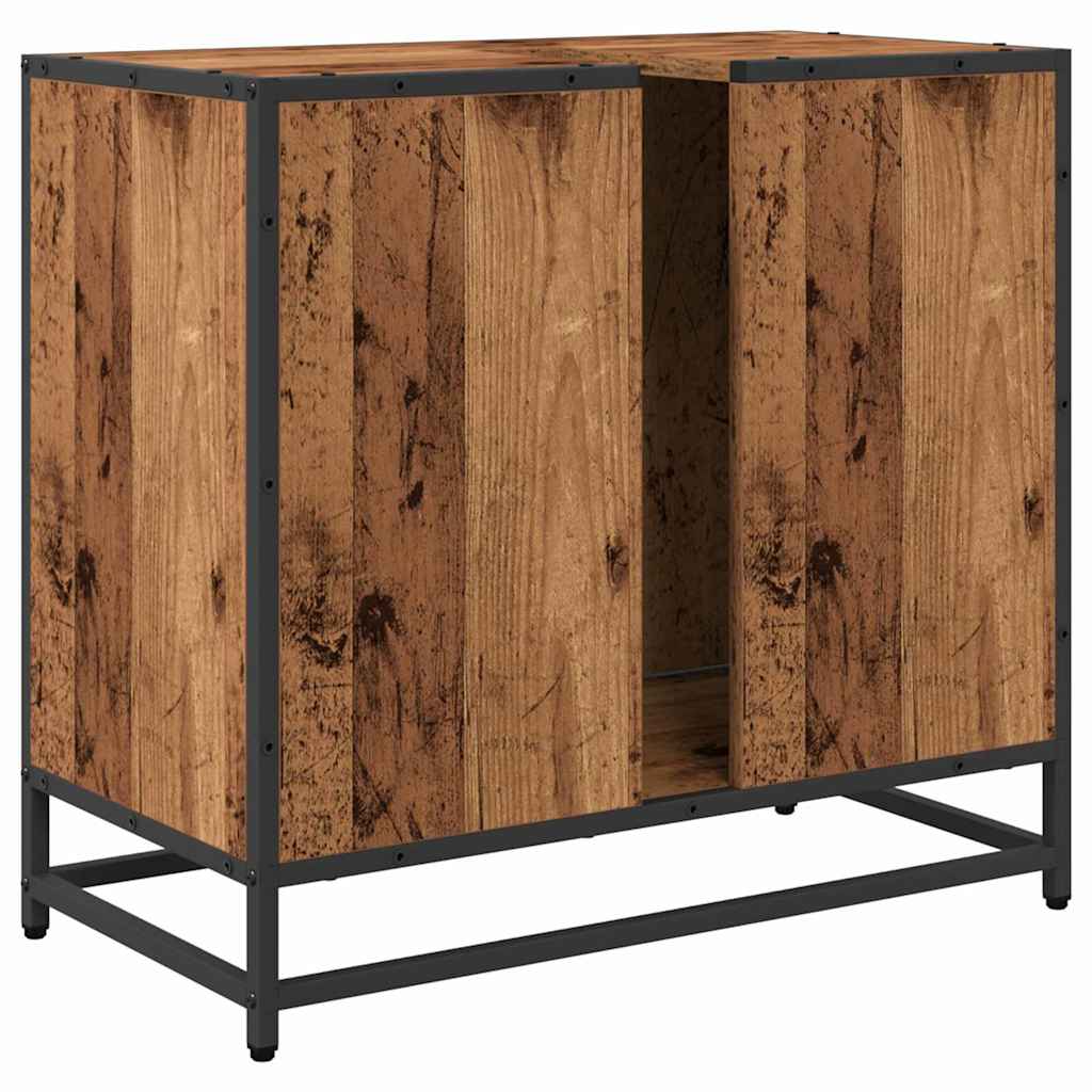 Baderomsvaskeskap Gammelt tre 65 x 33 x 60 cm Konstruert tre