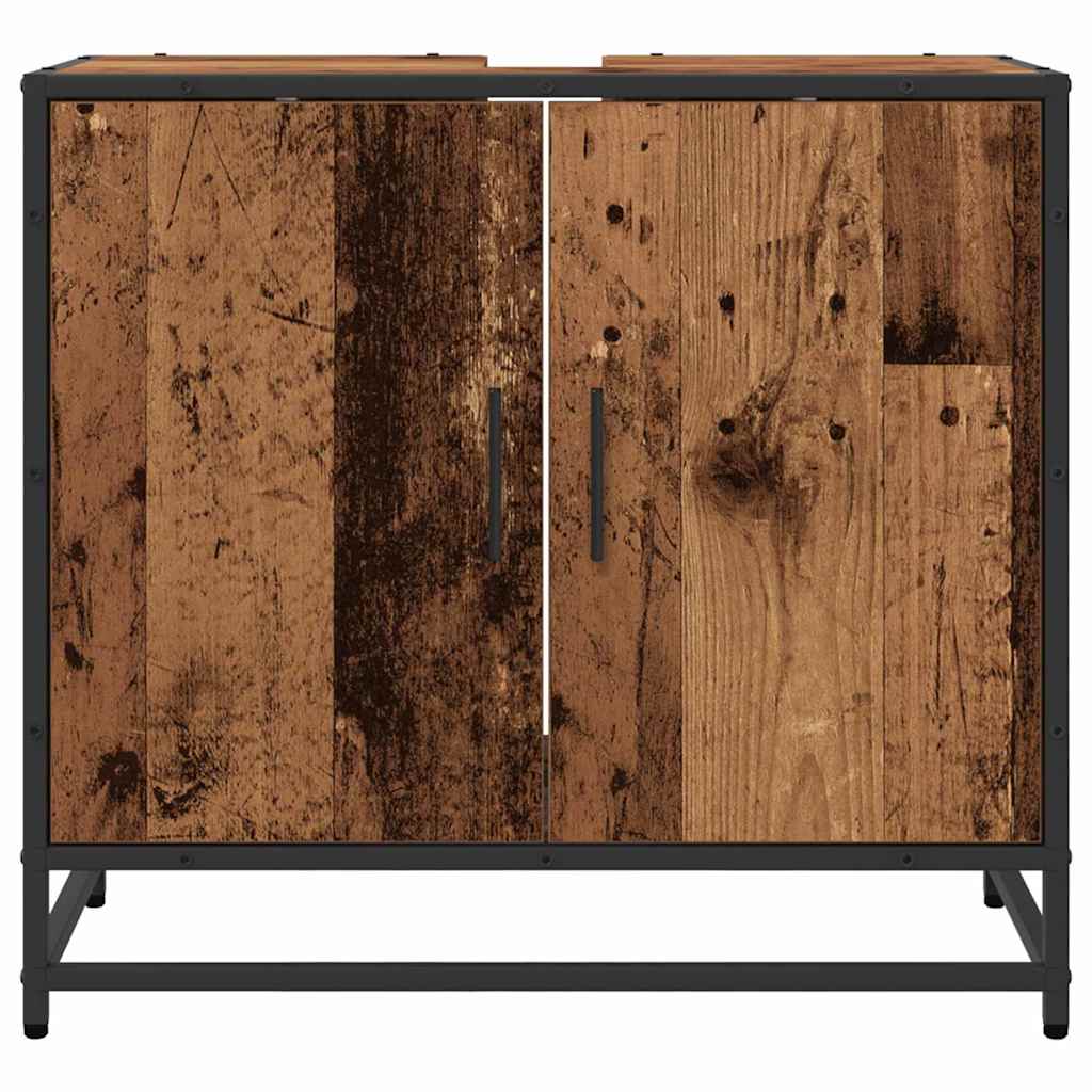 Baderomsvaskeskap Gammelt tre 65 x 33 x 60 cm Konstruert tre