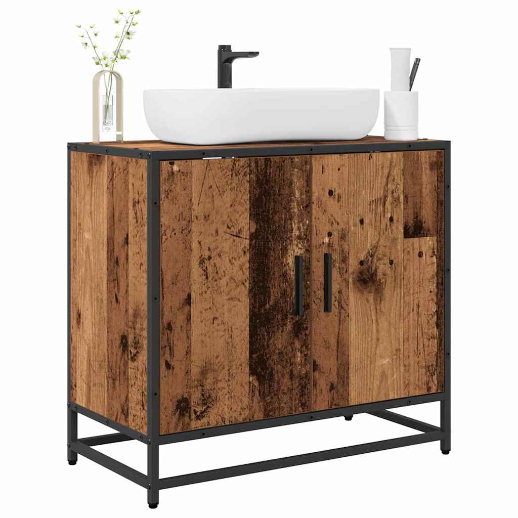 Baderomsvaskeskap Gammelt tre 65 x 33 x 60 cm Konstruert tre