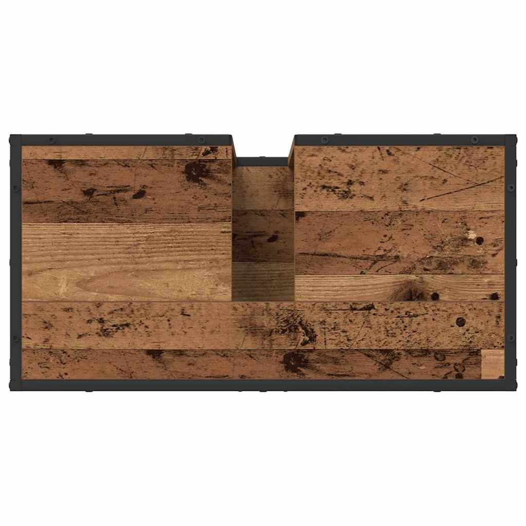 Baderomsvaskeskap Gammelt tre 65 x 33 x 60 cm Konstruert tre