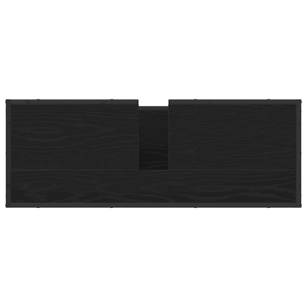 Baderomsvaskeskap Svart eik 90 x 33 x 60 cm Konstruert tre