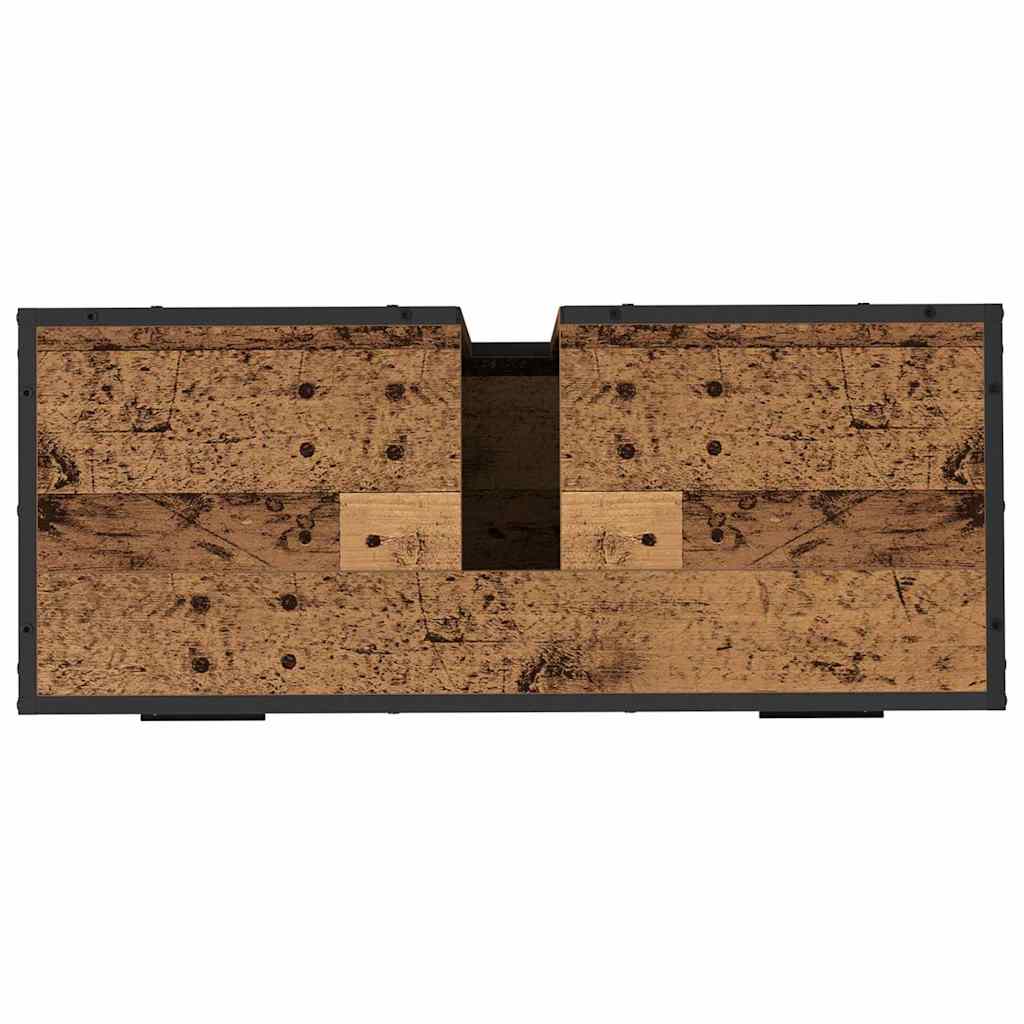 Baderomsvaskeskap Gammelt tre 80 x 33 x 60 cm Konstruert tre