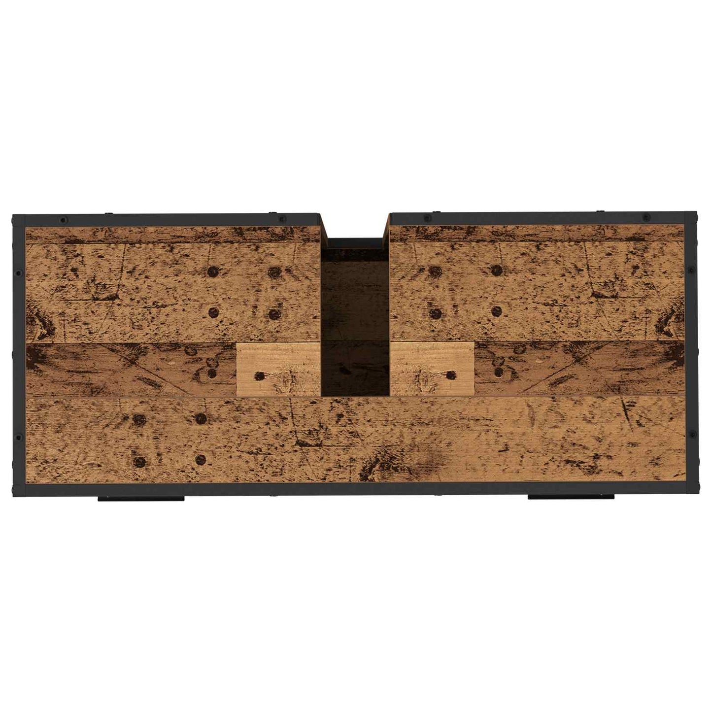 Baderomsskap med skuff Gamle tre 80 x 33 x 60 cm Konstruert tre