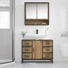 Baderomsvaskeskap artisan eik 80 x 33 x 60 cm Konstruert tre