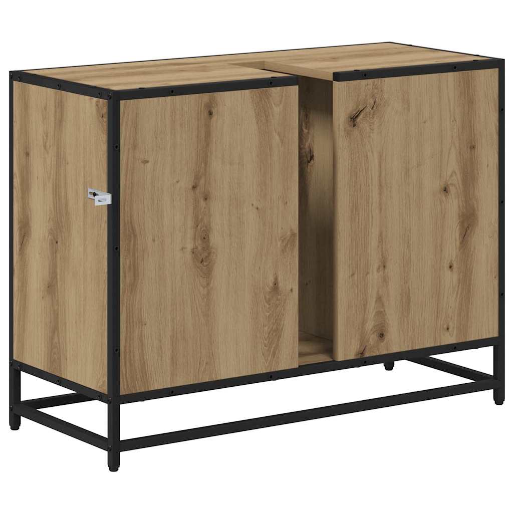 Baderomsvaskeskap artisan eik 80 x 33 x 60 cm Konstruert tre