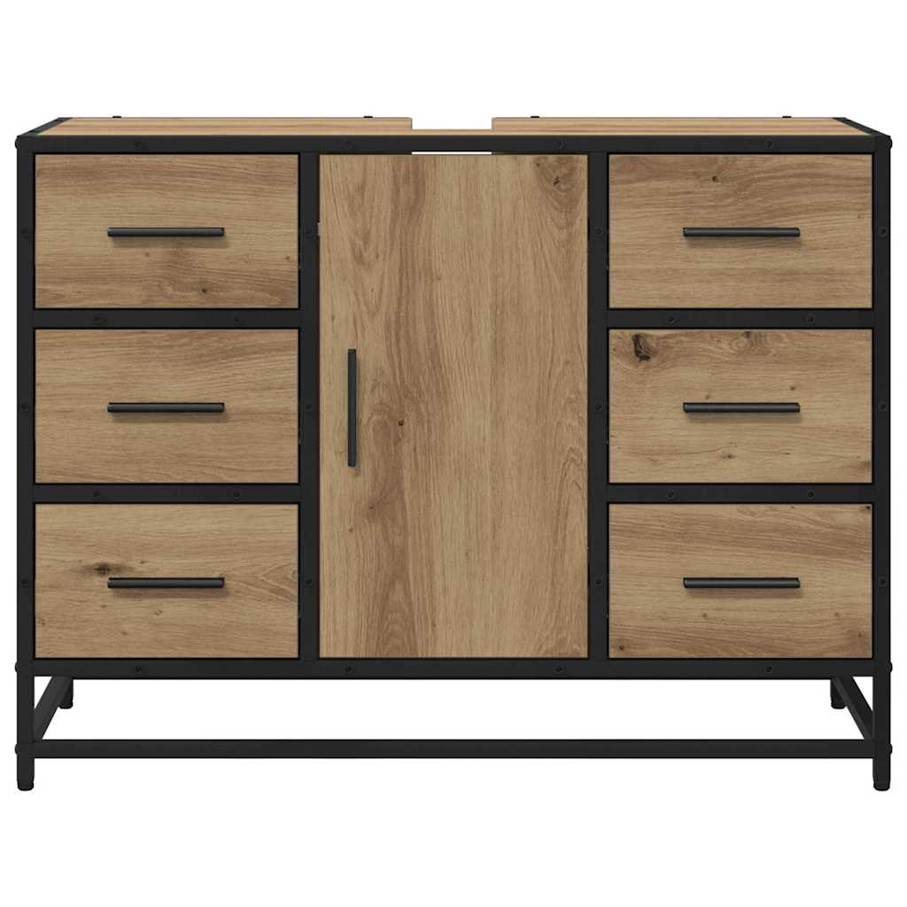 Baderomsvaskeskap artisan eik 80 x 33 x 60 cm Konstruert tre