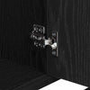 Baderomsvaskeskap Svart eik 80 x 33 x 60 cm Konstruert tre