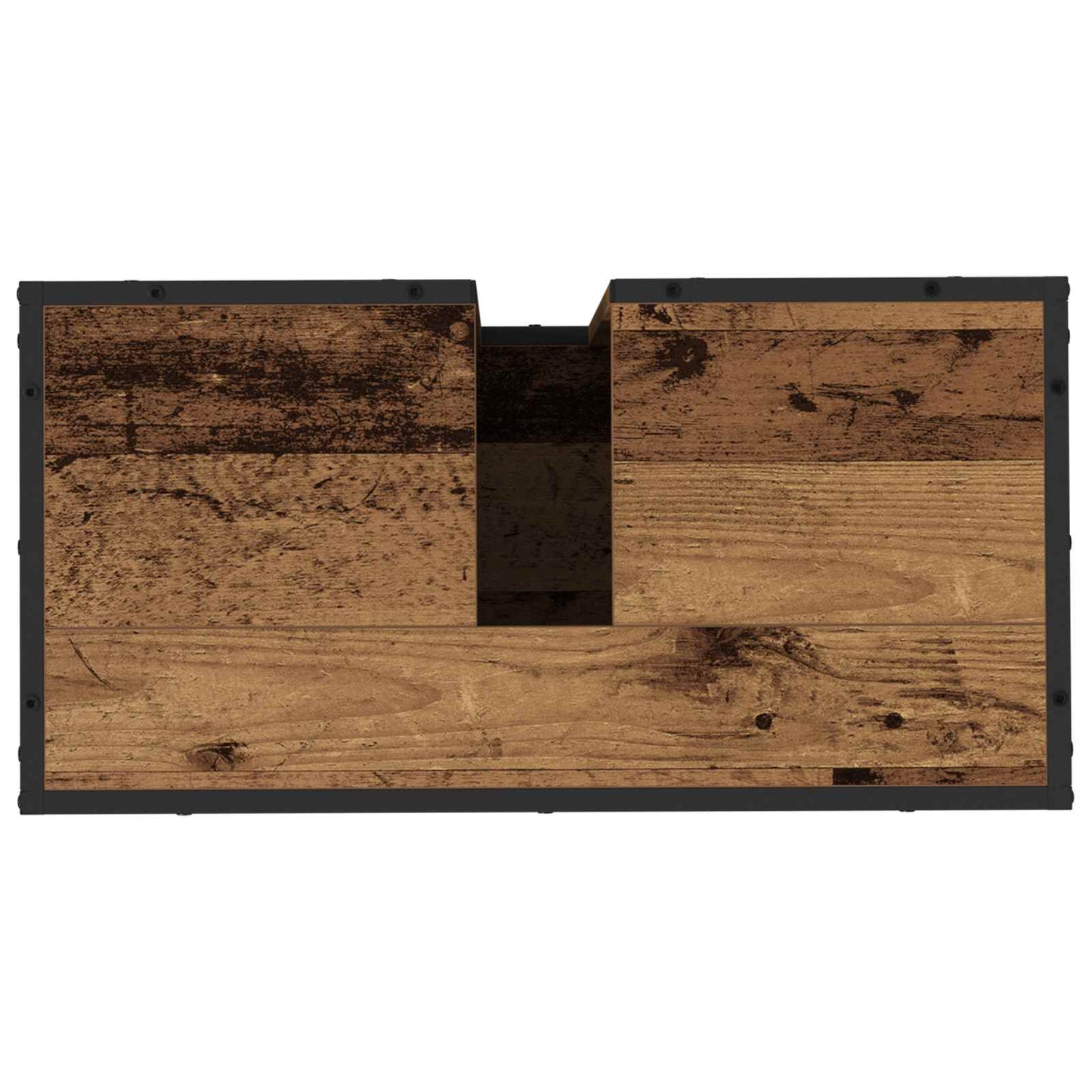 Baderomsskap med hylle Gamle tre 65 x 33 x 60 cm Konstruert tre