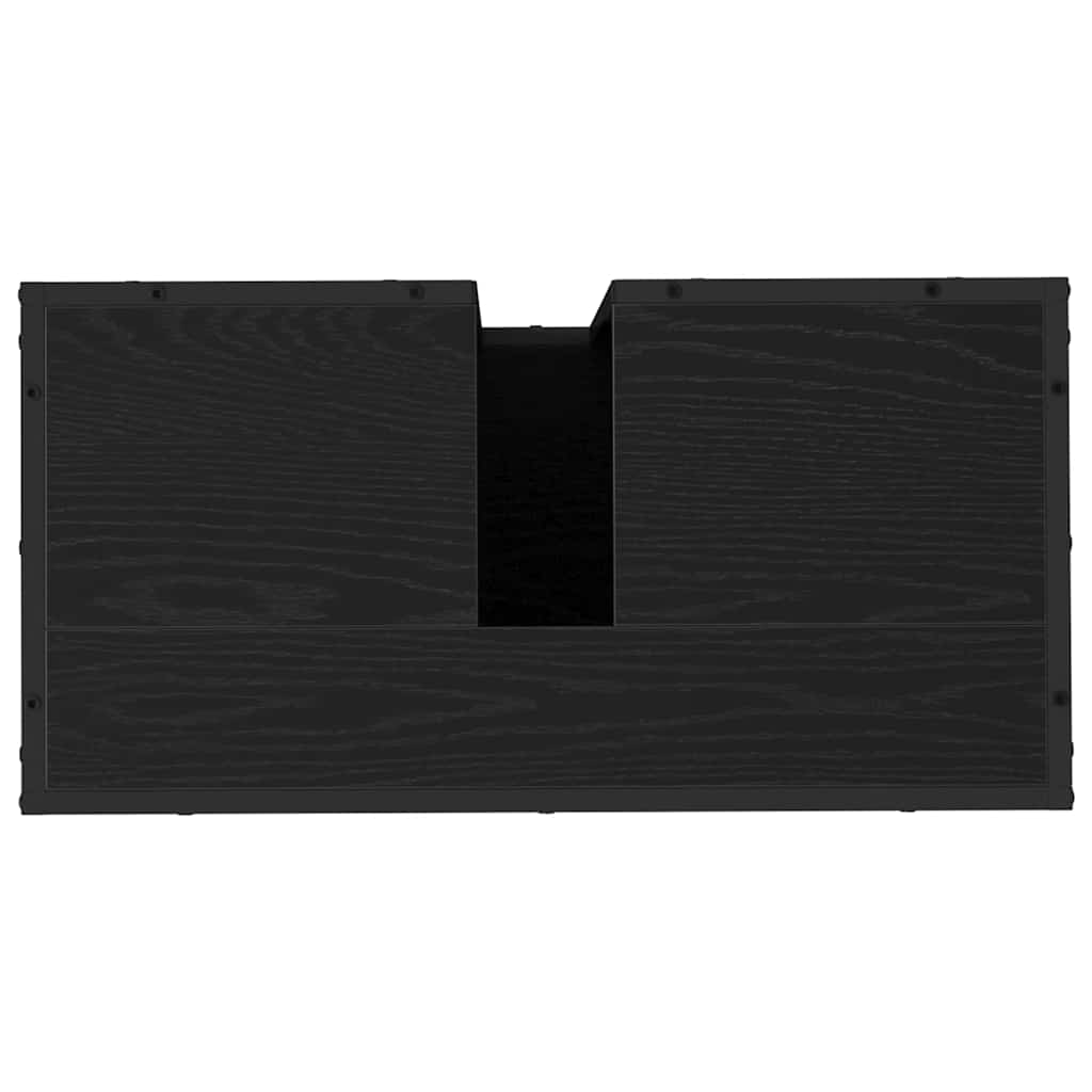 Baderomsvaskeskap Svart eik 65 x 33 x 60 cm Konstruert tre