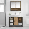 Baderomsvaskeskap artisan eik 80 x 33 x 60 cm Konstruert tre