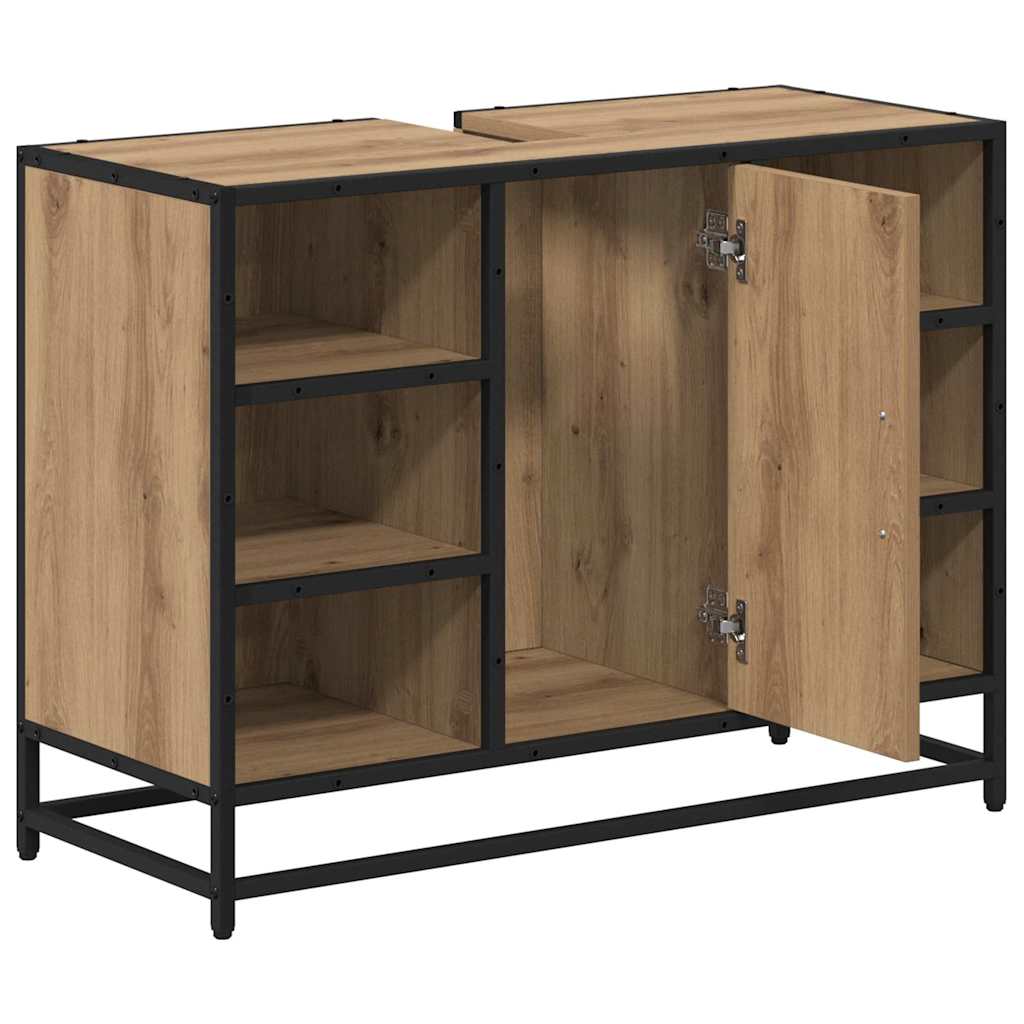 Baderomsvaskeskap artisan eik 80 x 33 x 60 cm Konstruert tre
