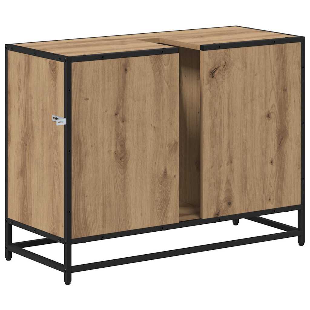 Baderomsvaskeskap artisan eik 80 x 33 x 60 cm Konstruert tre