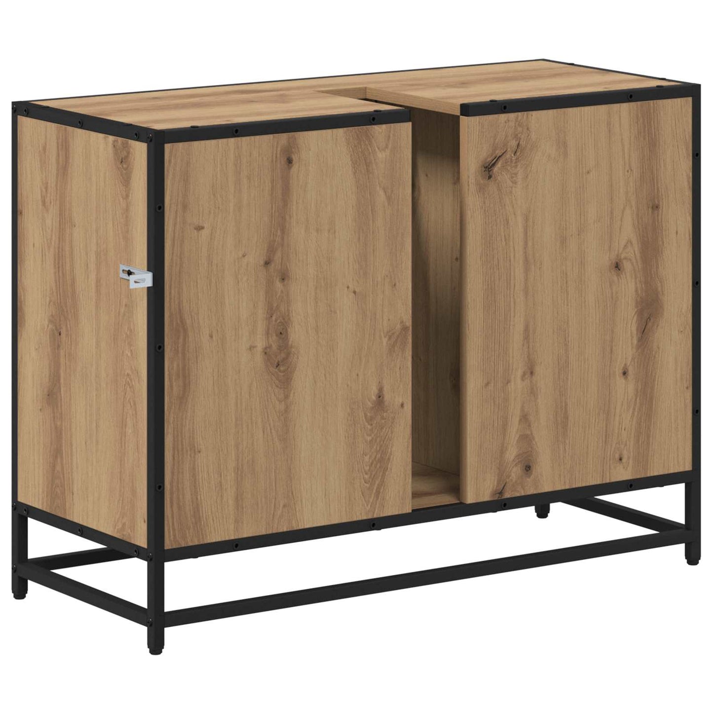 Baderomsskap med dør Artisan Eik 80 x 33 x 60 cm Konstruert tre