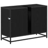 Baderomsvaskeskap Svart eik 80 x 33 x 60 cm Konstruert tre