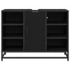 Baderomsvaskeskap Svart eik 80 x 33 x 60 cm Konstruert tre