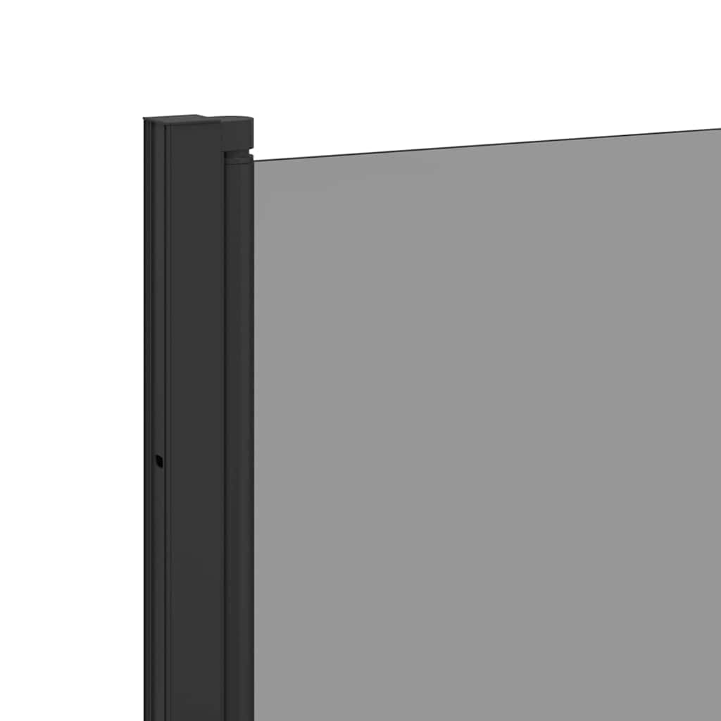 Dusjinnhegning Svart 130 x 138 cm ESG Glass og Aluminium