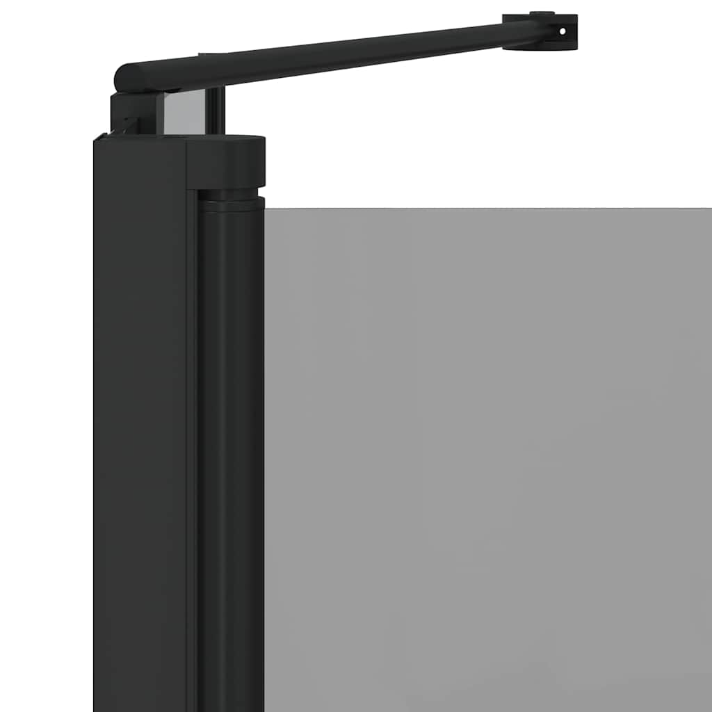 Dusjinnhegning Svart 120 x 68 x 130 cm ESG Glass og Aluminium