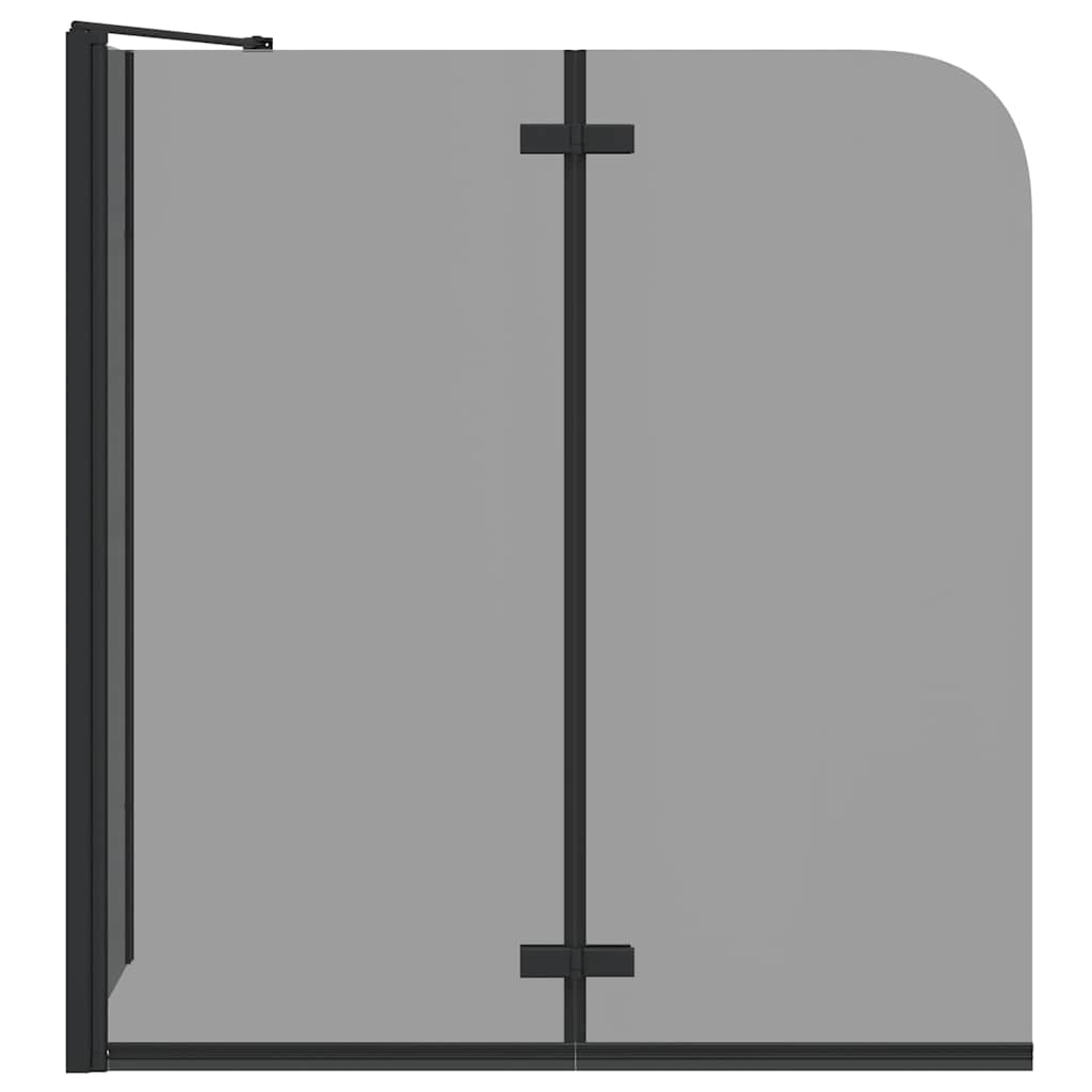 Dusjinnhegning Svart 120 x 68 x 130 cm ESG Glass og Aluminium