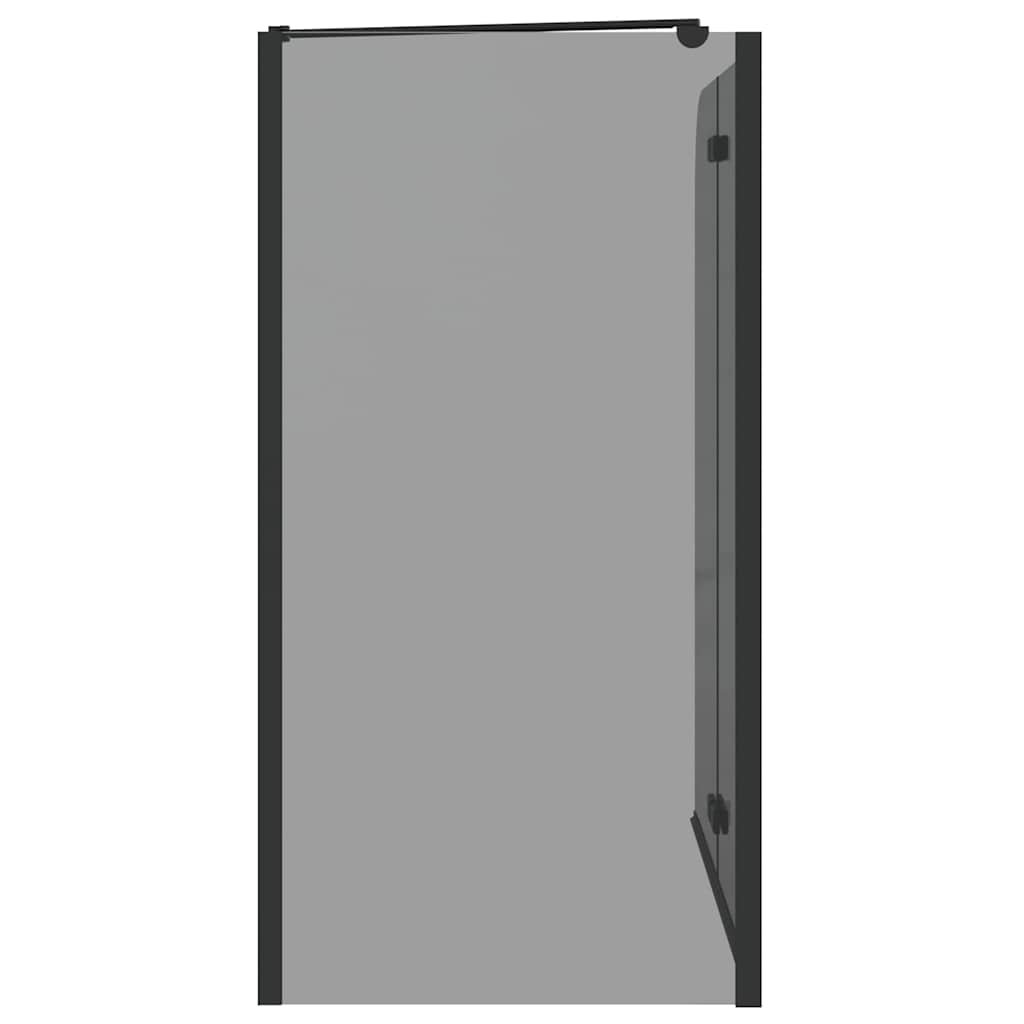 Dusjinnhegning Svart 120 x 68 x 130 cm ESG Glass og Aluminium