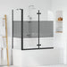 Badinnhegning Svart 120 x 67 x 129 cm Herdet Glass og Aluminium