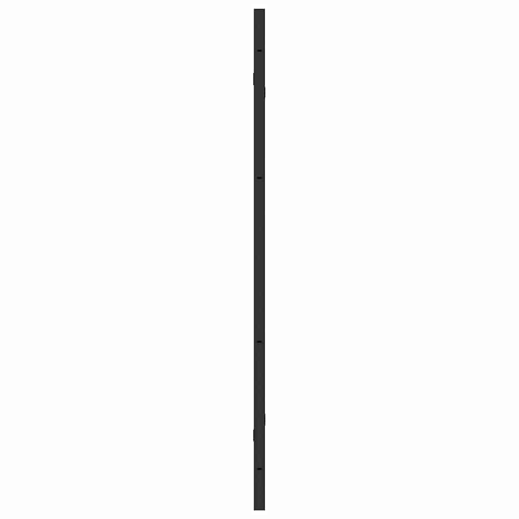 Dusjinnhegning Svart 130 x 138 cm ESG Glass og Aluminium