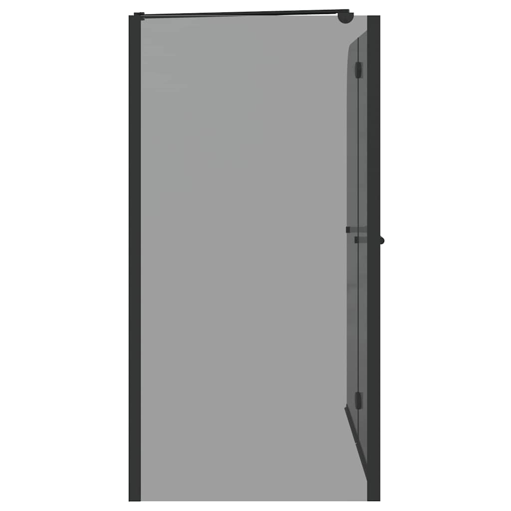 Bi-Folding Dusjinnhegning Mørk Transparent 120 x 67 x 129 cm