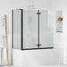 Dusjinnhegning Svart 120 x 68 x 130 cm ESG Glass og Aluminium